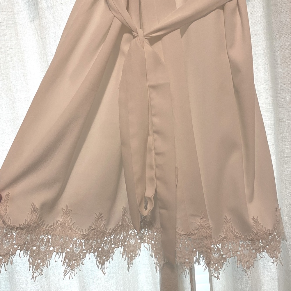 White Lace Bridal Robe - Picture 4 of 4